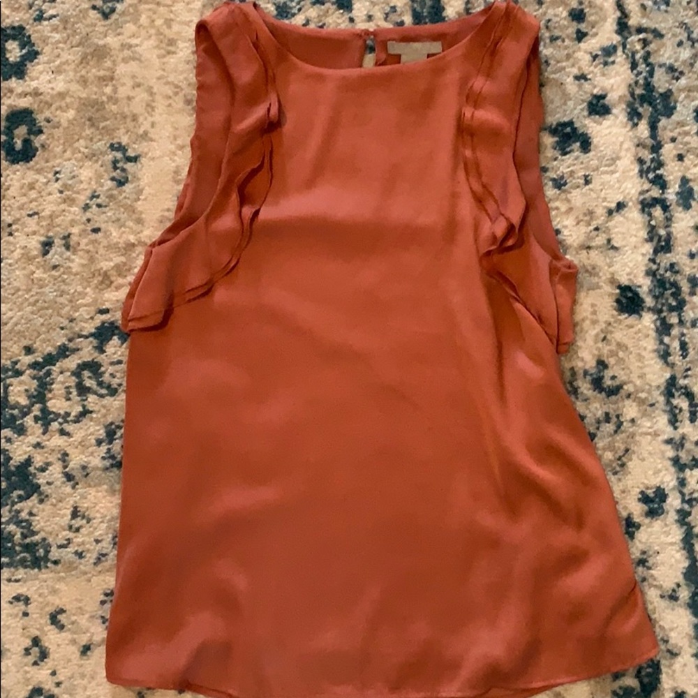 Pink satin blouse from H&M